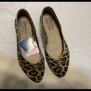 Skecher Cleo Animal Print Slip-Ons 9.5